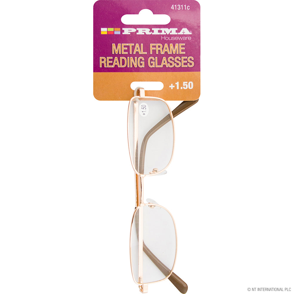 Peak Kit +1.50 Reading Glasses - Metal Frame - Peak Kit