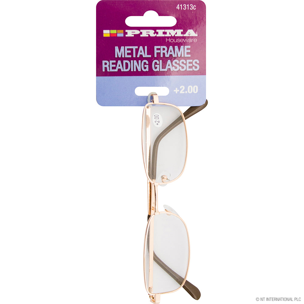 Peak Kit +2.00 Reading Glasses - Metal Frame - Peak Kit