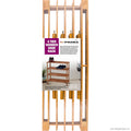 4 Tier Shoe Rack - Walnut 74 x 57 x 26.5cm