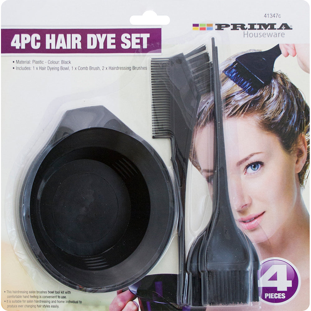 Peak Kit 4pc Hair Dye Brush Set - Black - Peak Kit
