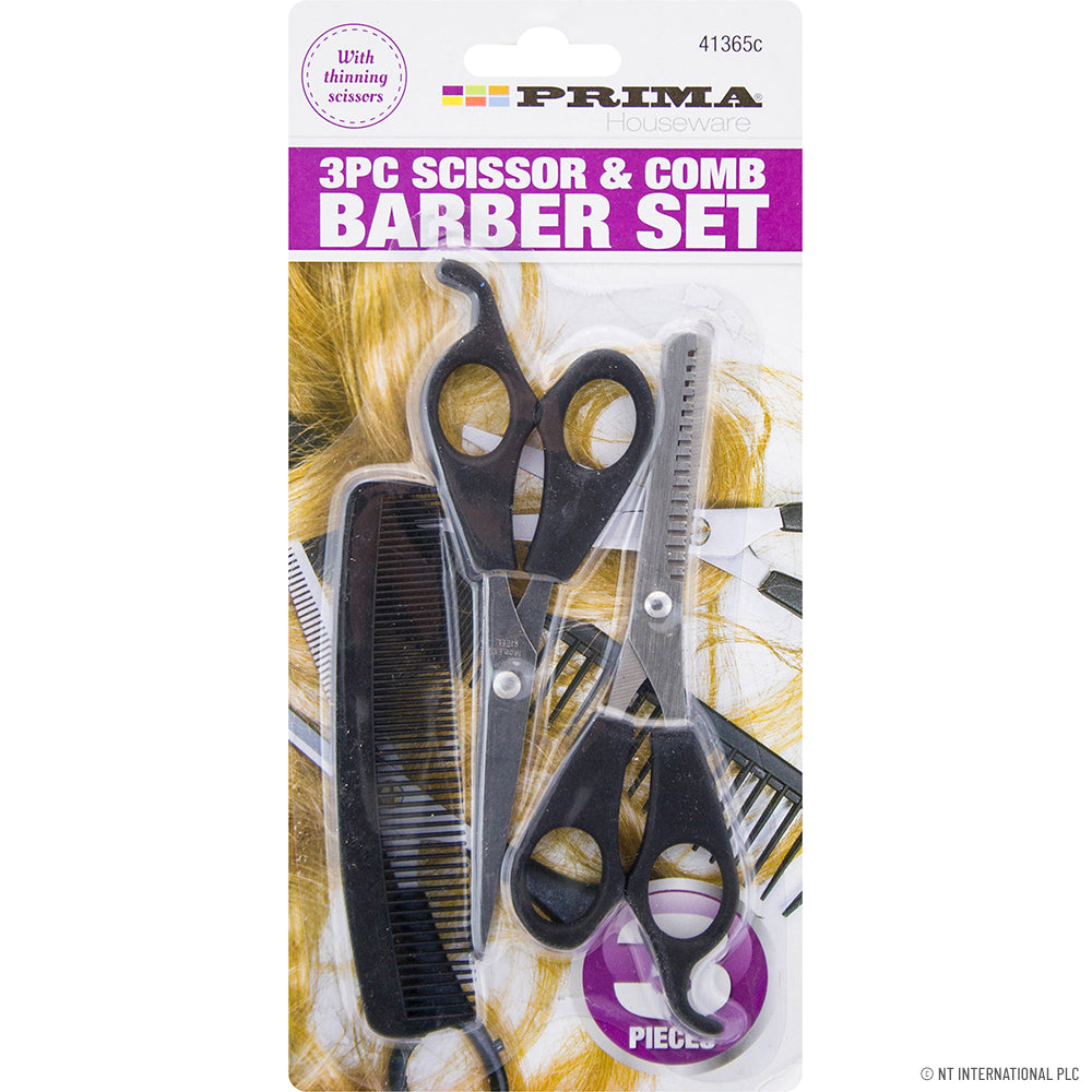 Peak Kit 3pc Scissor & Comb Barber Set - Peak Kit
