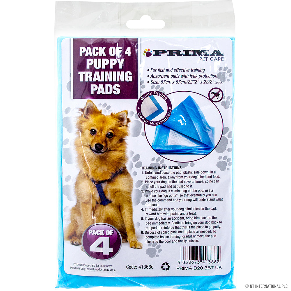 4pk Puppy Training Pads 57cm x 57cm