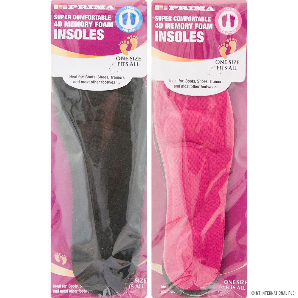 4D Memory Foam Insoles - Two Colours