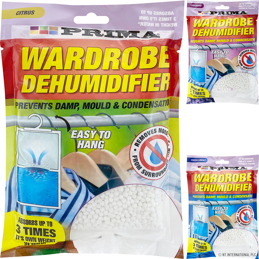 Wardrobe Dehumidifier 210g - 3 Fragrances