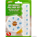 2pk 7 Day Weekly Pill Box Set