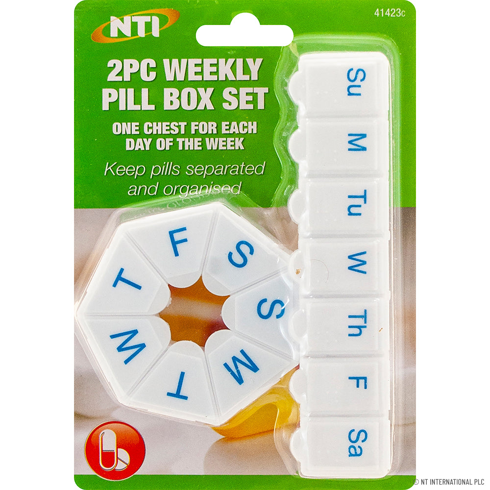 Peak Kit 2pk 7 Day Weekly Pill Box Set - Peak Kit