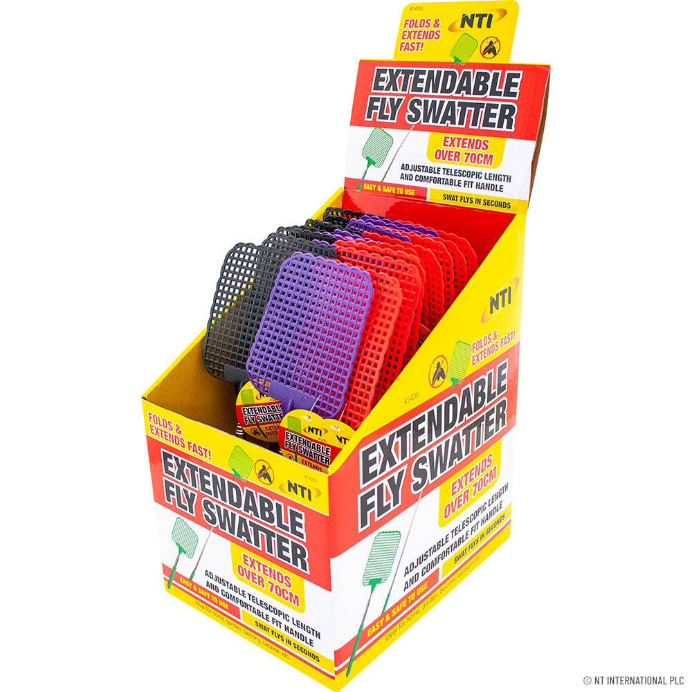 70cm Extendable Fly Swatter In Display Box