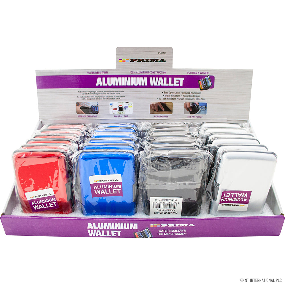 Aluminium Credit Card Wallet Case - 4 Colours
