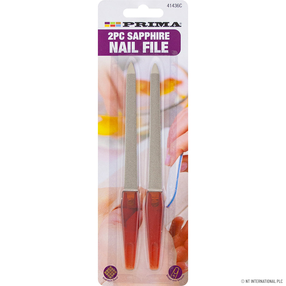 2pcs Sapphire Metal Nail File