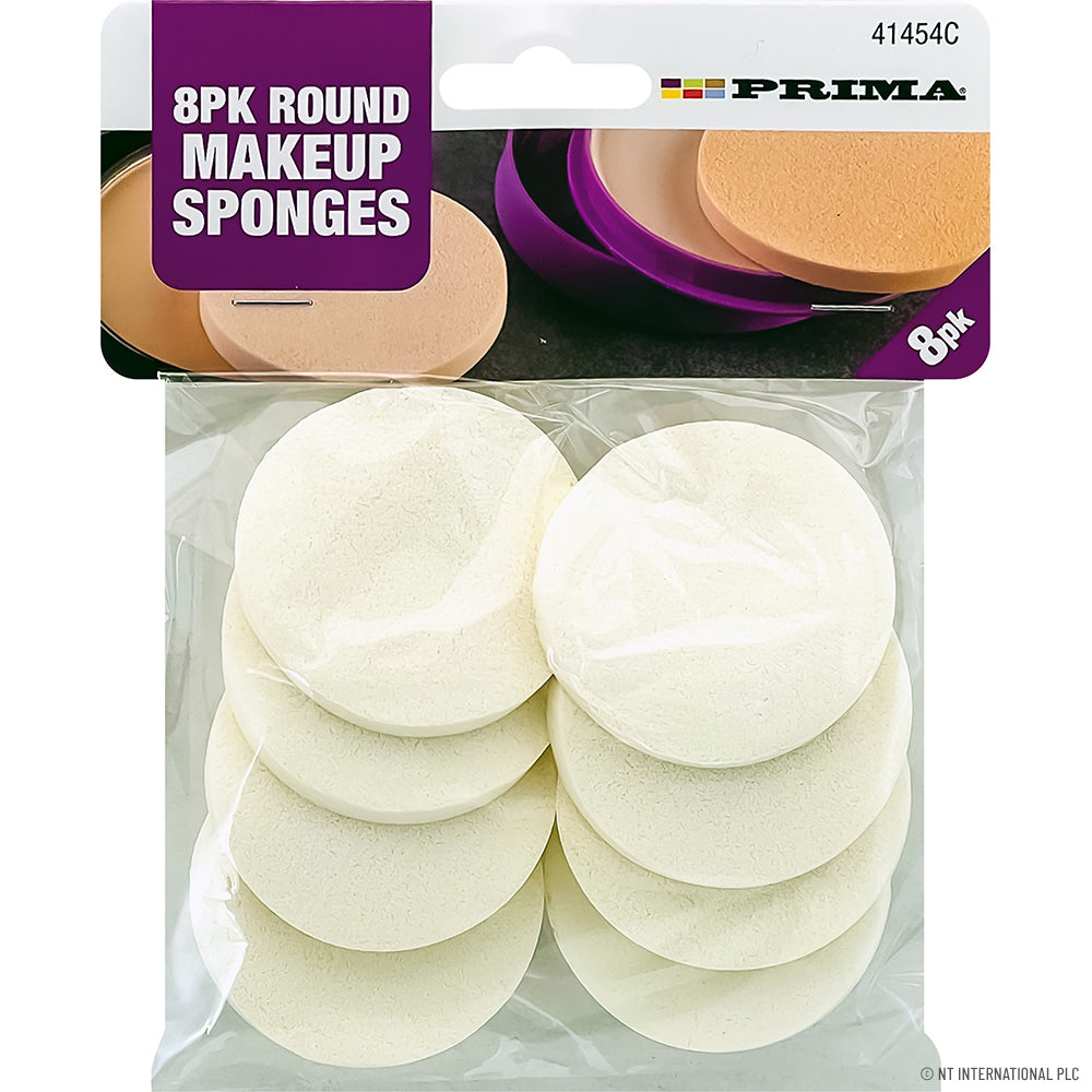 8pc Make Up Pads - Round