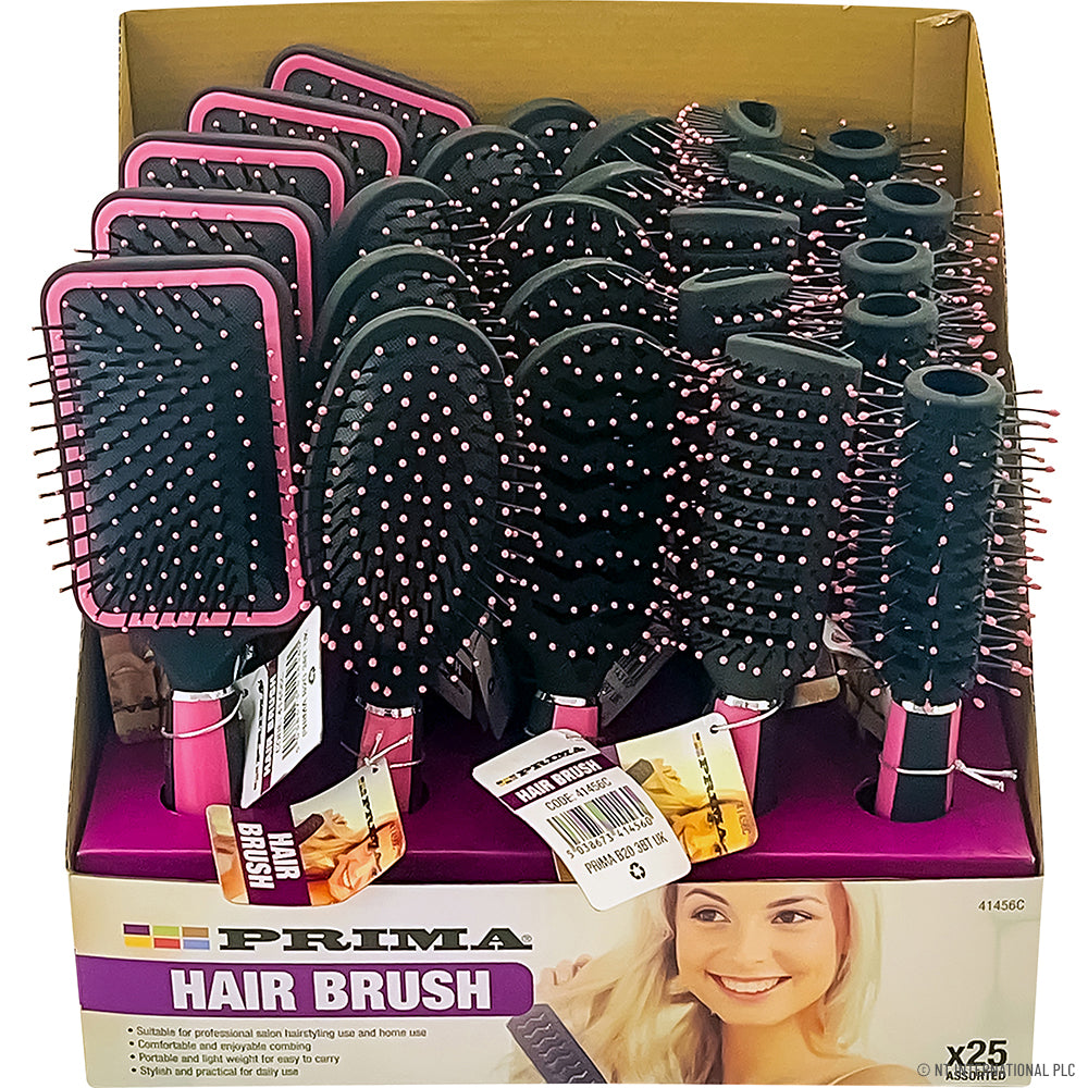 Hair Brush - Display Box - 5 Assorted
