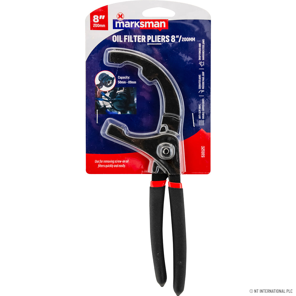 8" (20cm) Adjustable Oil Filter Plier