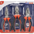 3pc Pliers Set - Red/Black