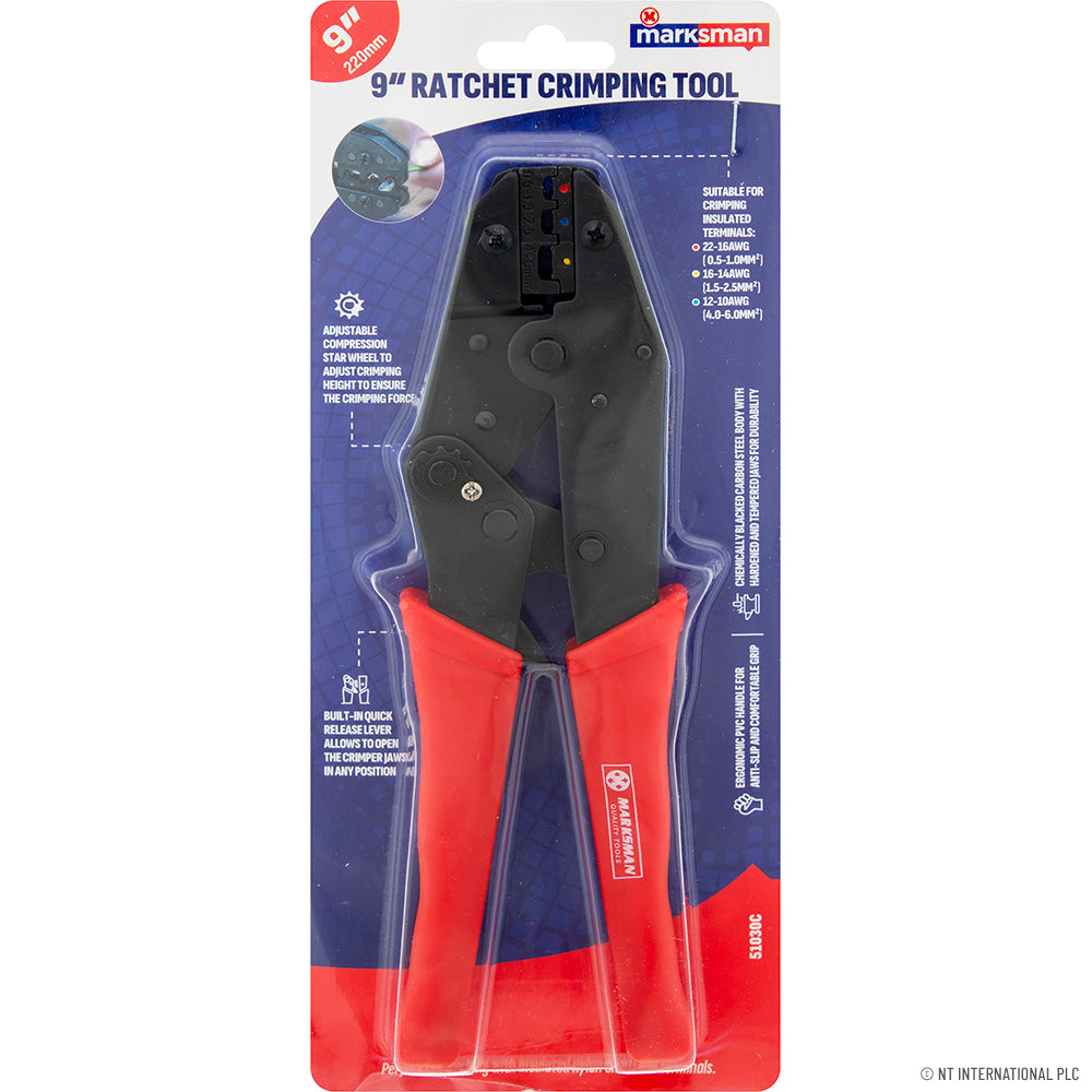 9'' (22cm)Ratchet Crimping Tool