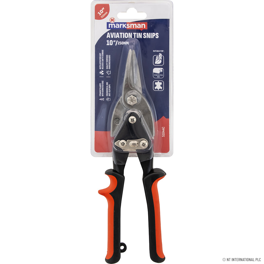 10" (25cm) Aviation Tin Snip - Straight