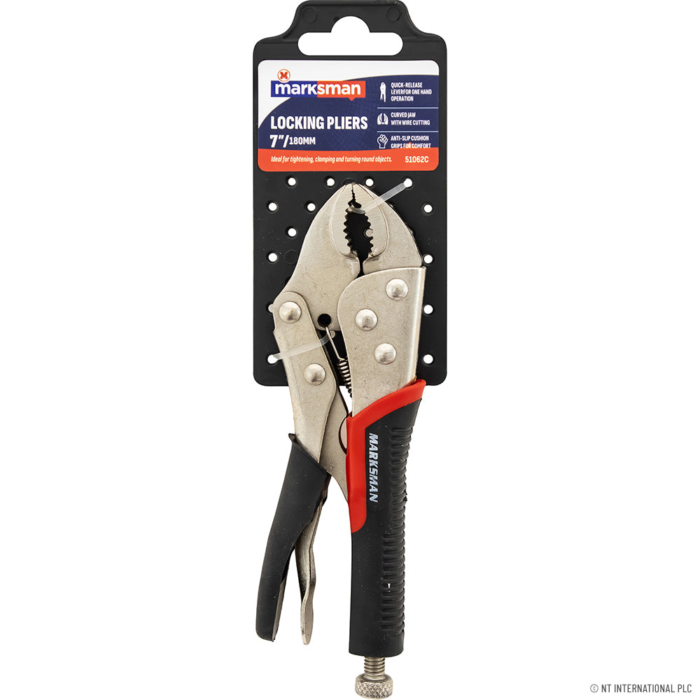 7" (18cm) Locking Plier - With Grip