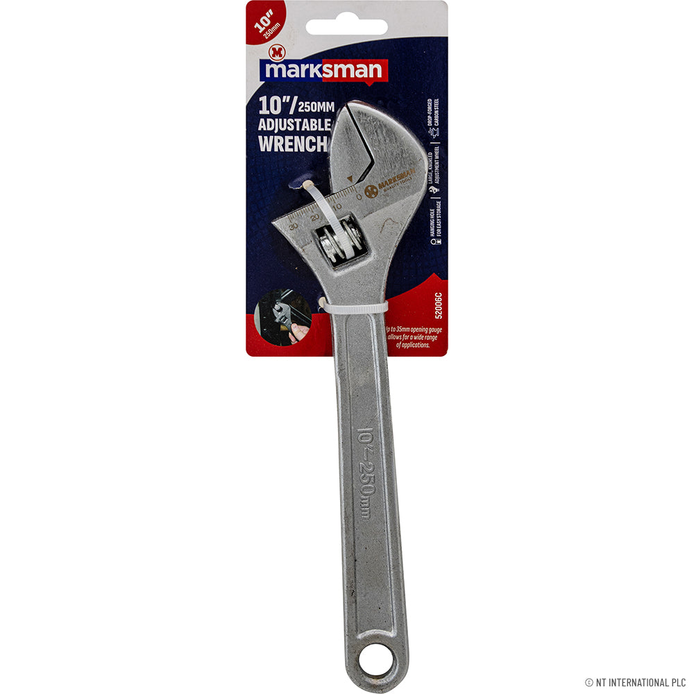 10" (25cm) Adjustable Wrench - Chrome