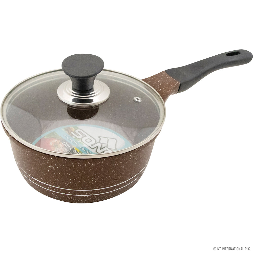 18cm Saucepan With Induction Die Cast - Choco