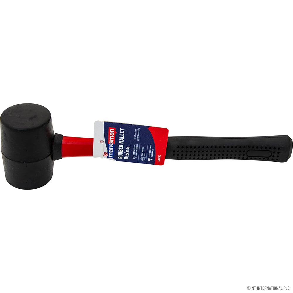 8oz Rubber Mallet - Fiberglass Handle