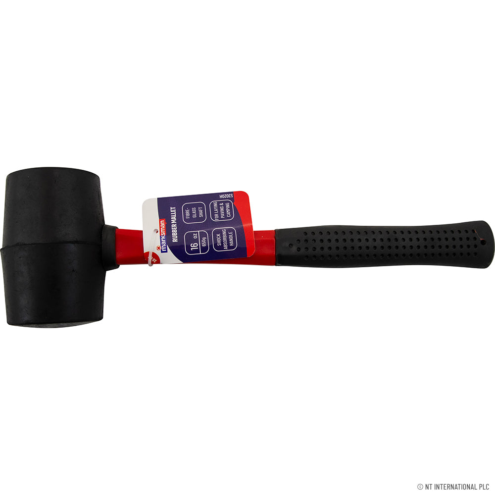 8oz Rubber Mallet - Fiberglass Handle
