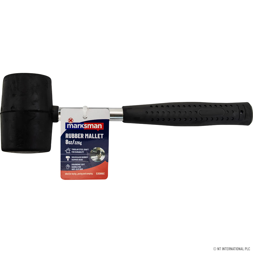 8oz Rubber Mallet - Tubular Handle