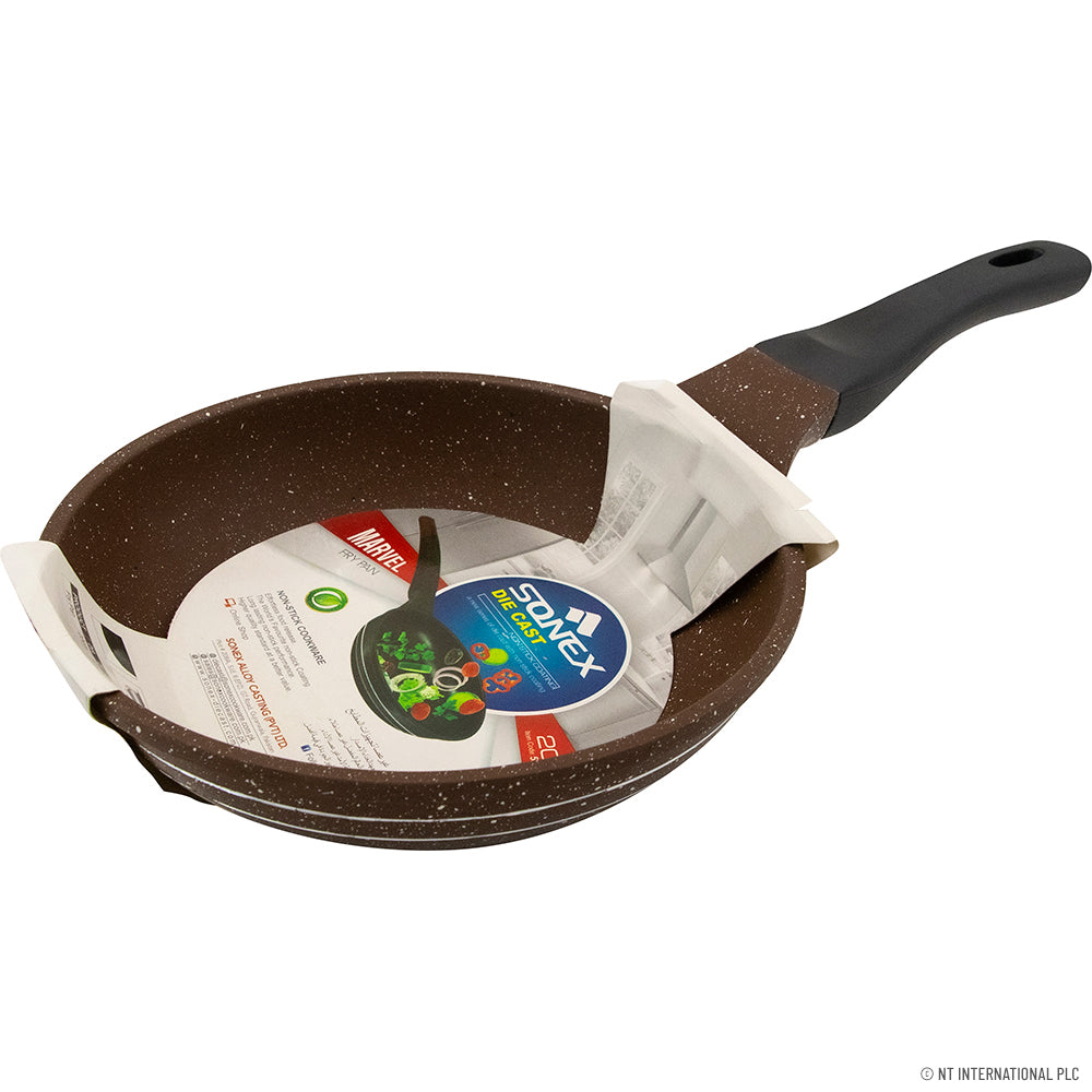 Peak Kit 20cm Fry Pan With Induction Die Cast - Chocol - Peak Kit