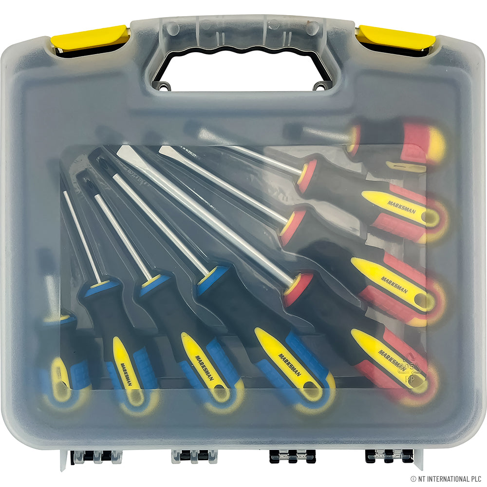 8pc Screwdriver Set In Blowcase
