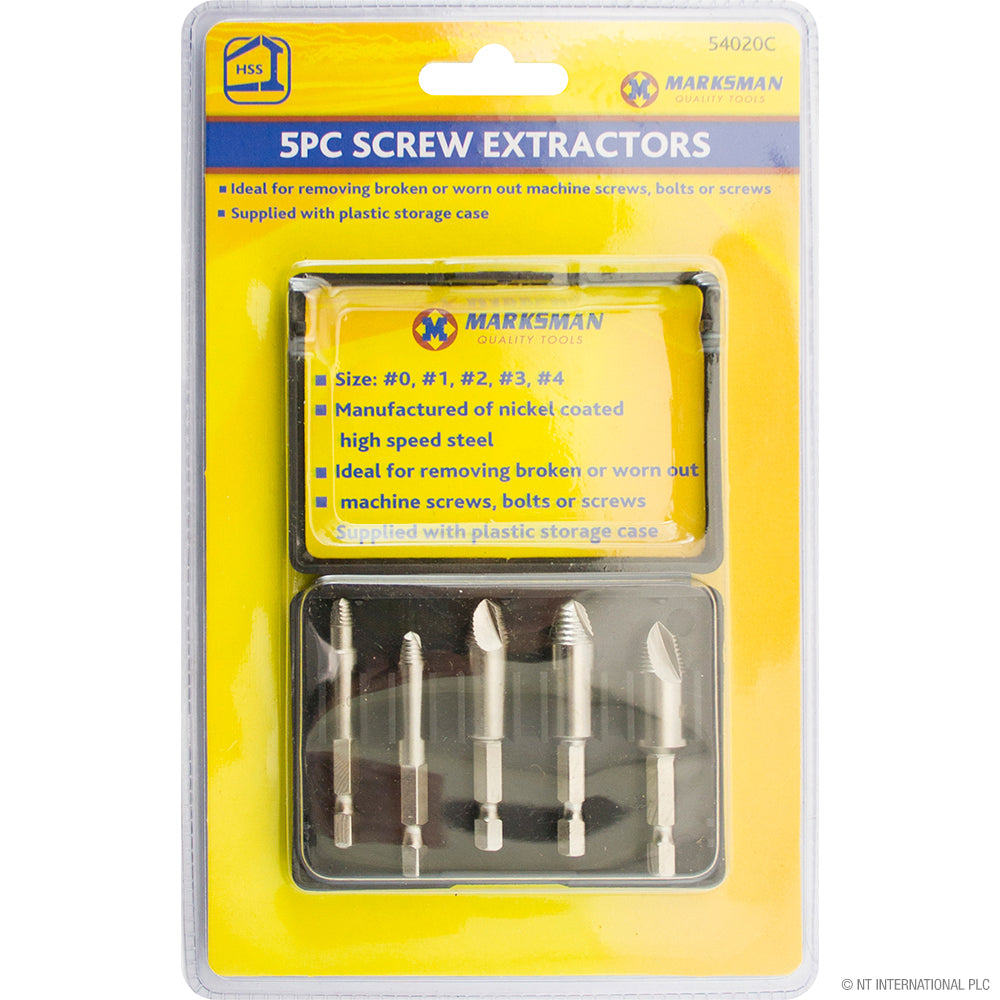 5pc Screw Extracter Set - Blowcase