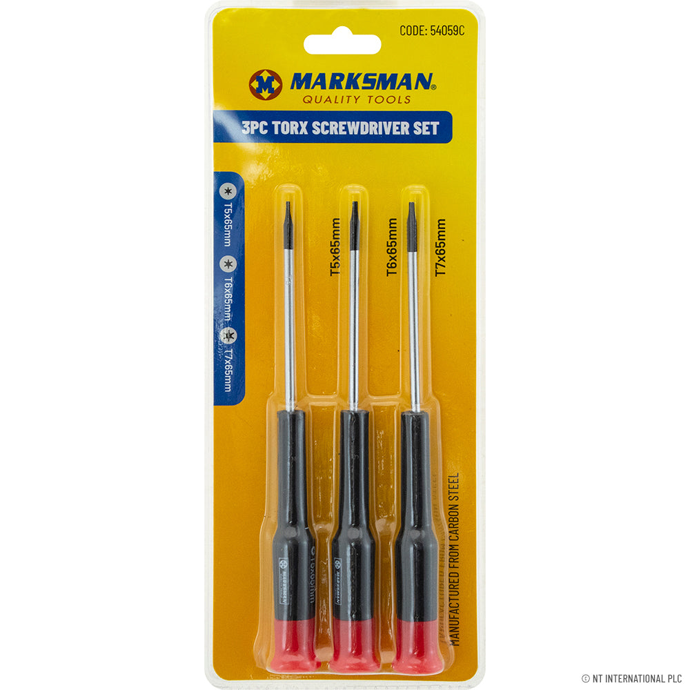 3pc Torx Screwdriver Set