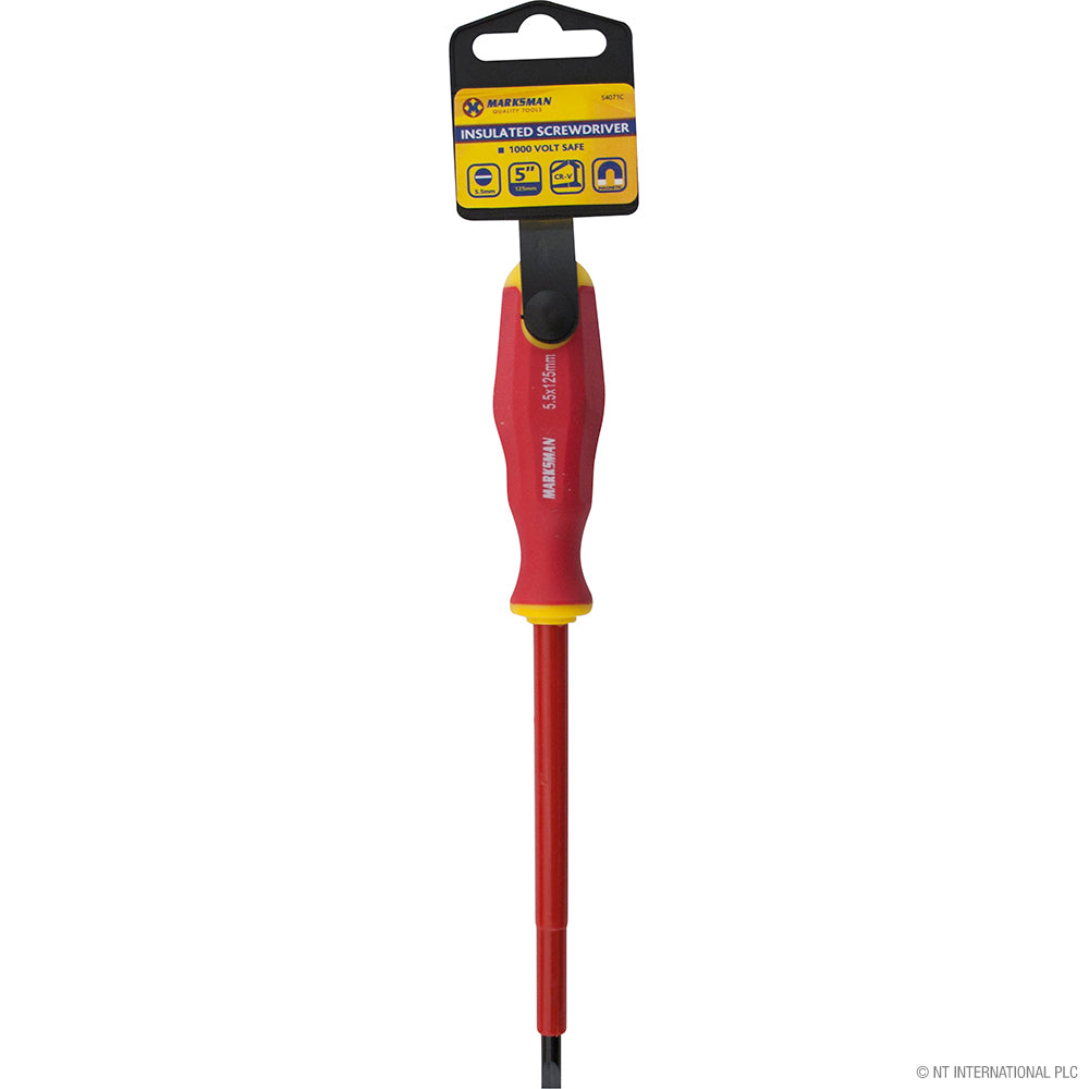5"(12.5cm) Insulated Screwdriver - Flat