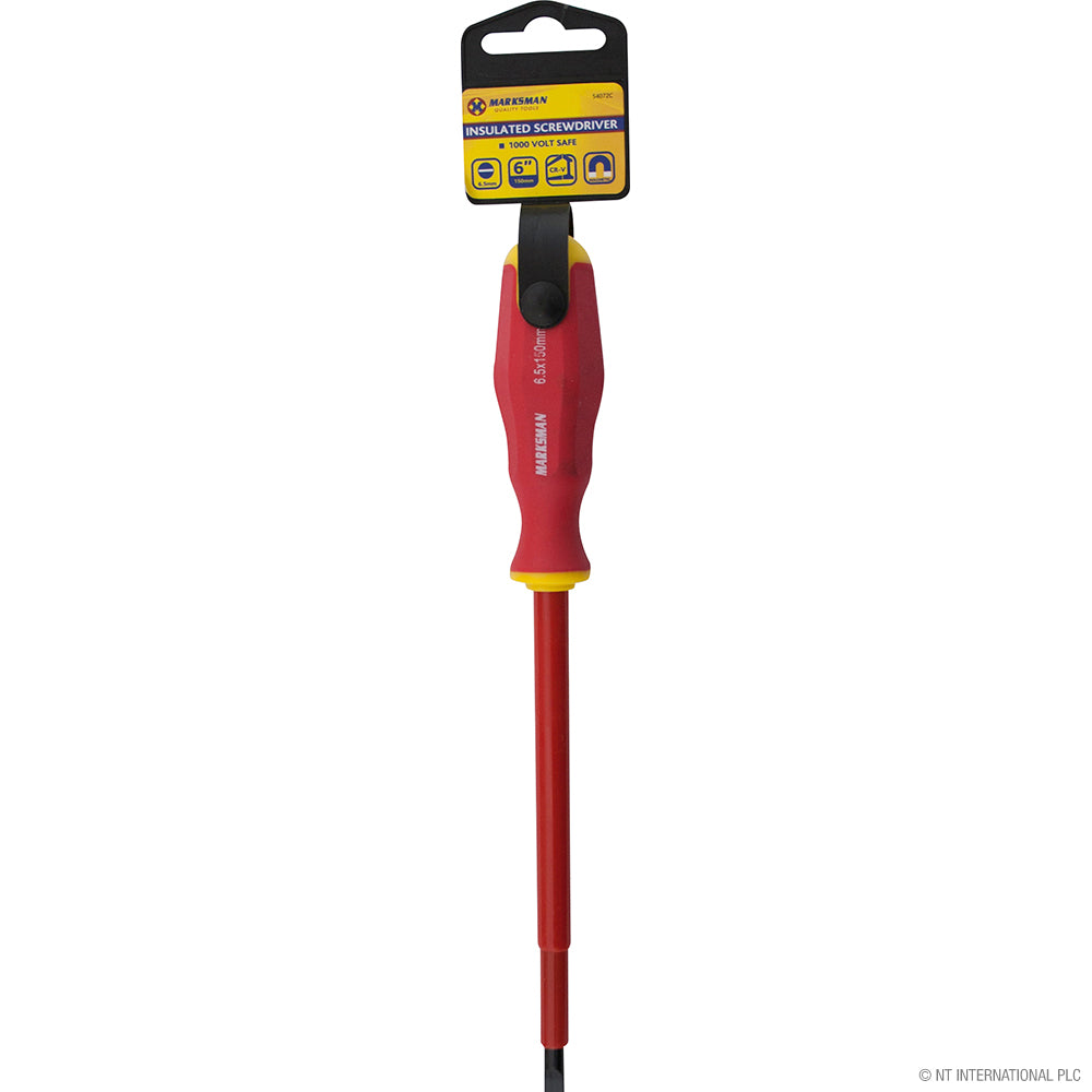 6" (15cm) Insulated Screwdriver - Flat