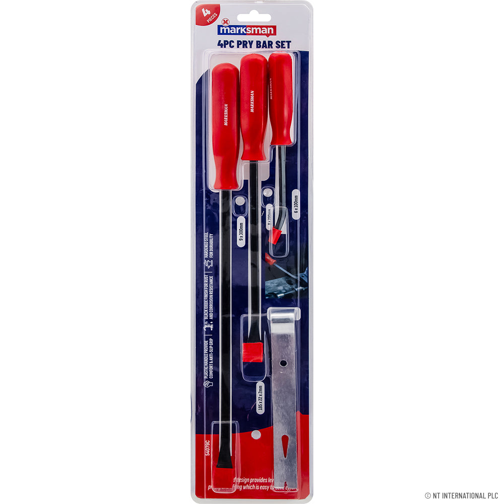 4pc Pry Bar Set ( Long Handle )