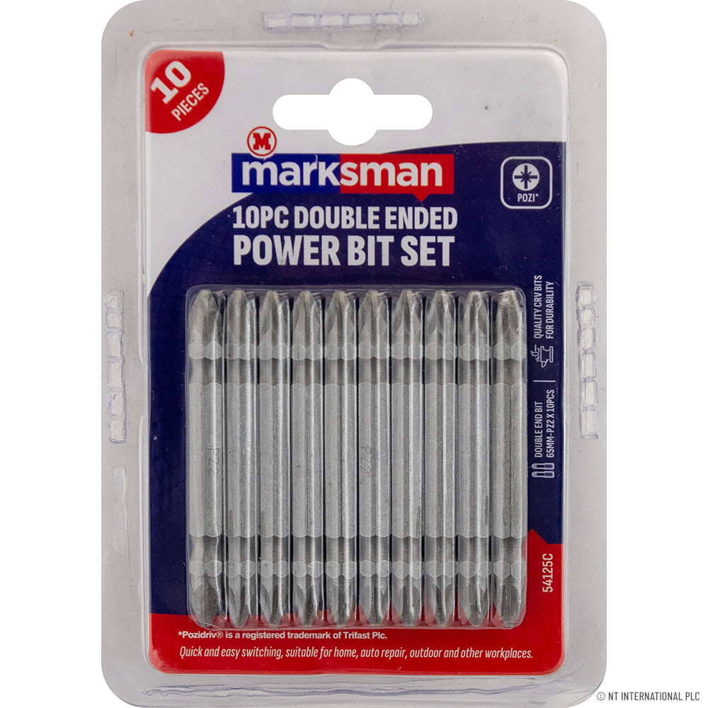 10pc Doube Ended Power Bit Set