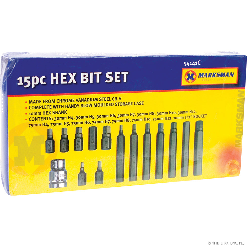 Peak Kit 15pc Hex Screwdriver Bit Set - Peak Kit