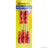 Peak Kit 5pc Screwdriver Set - Red Handle - Peak Kit