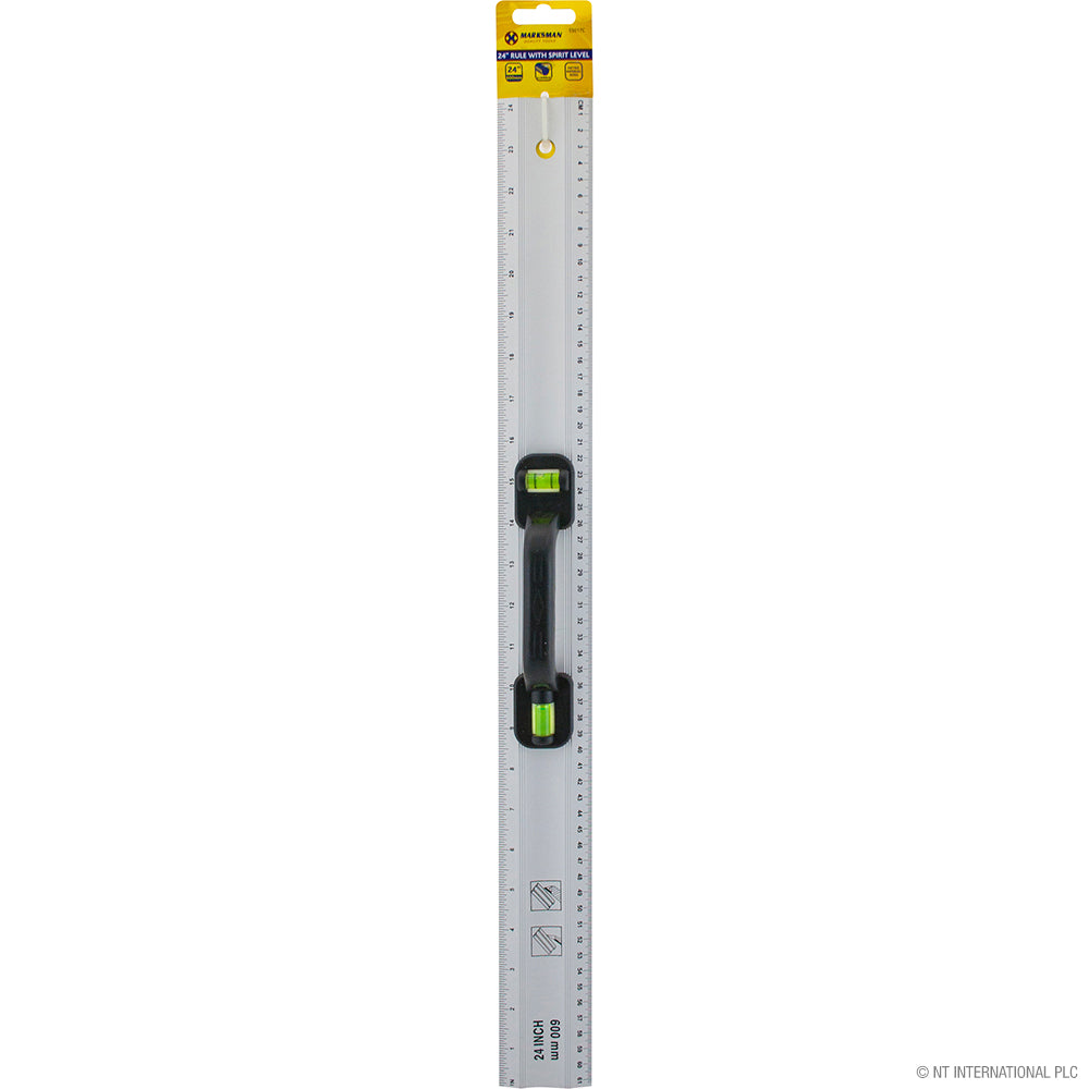24'' / 60cm Ruler With Spirit Level