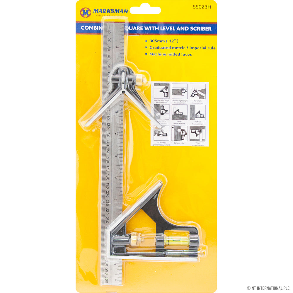 12" / 30cm Combination Square - Level