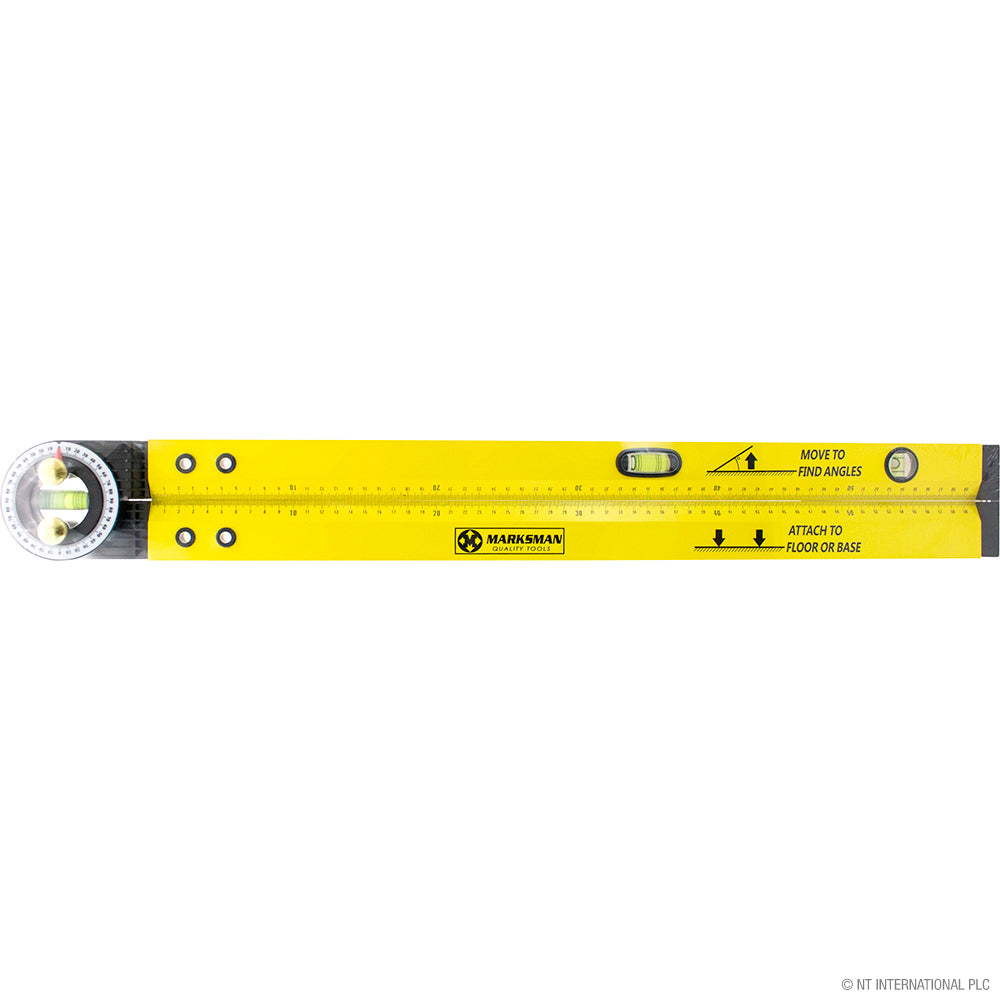 24" / 60cm Ruler & Angle Finder - Yellow