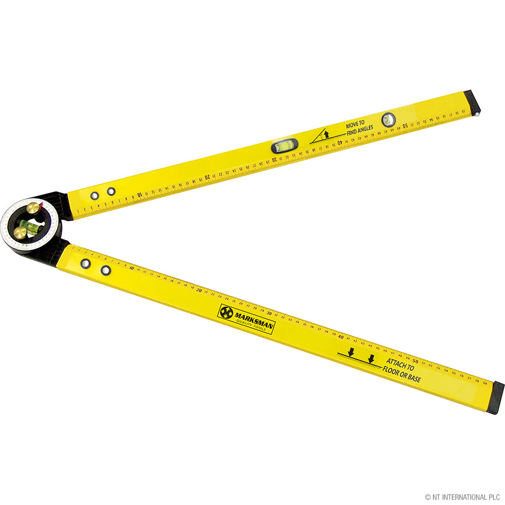 24" / 60cm Ruler & Angle Finder - Yellow