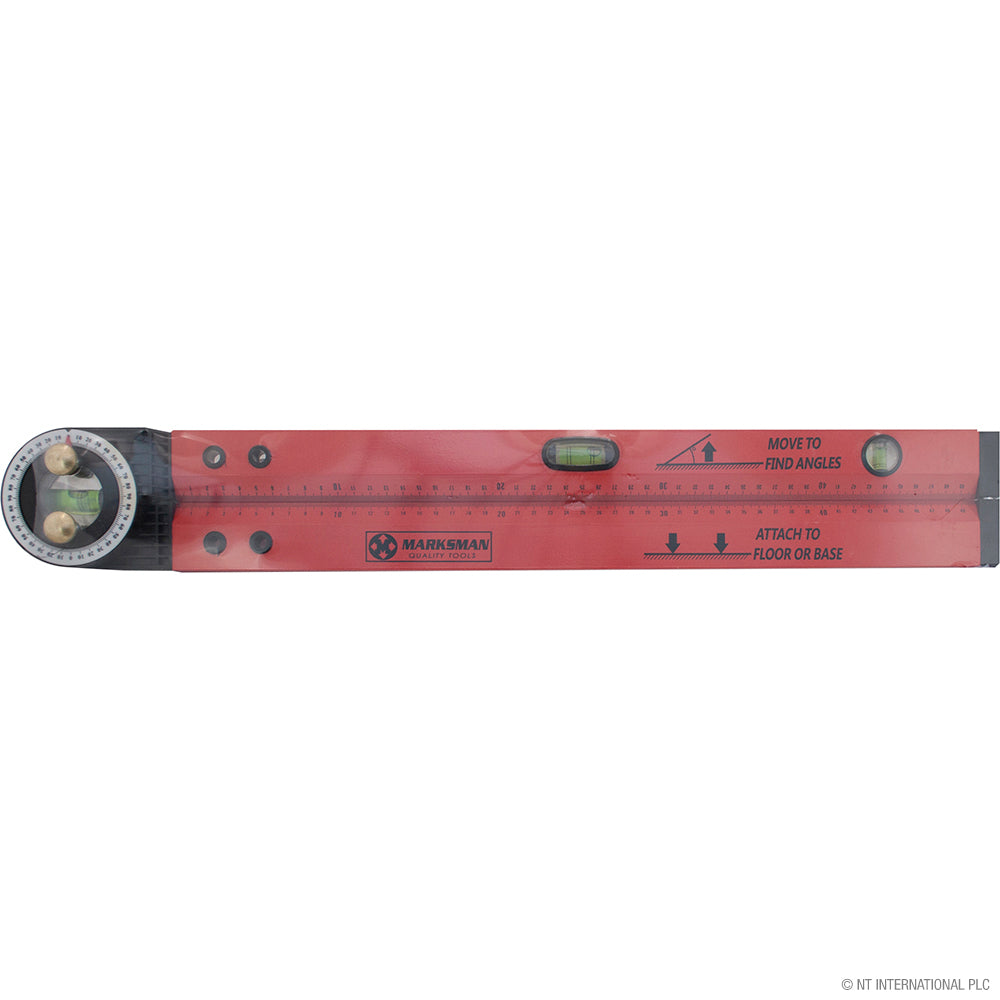 20" / 50cm Ruler & Angle Finder - Red