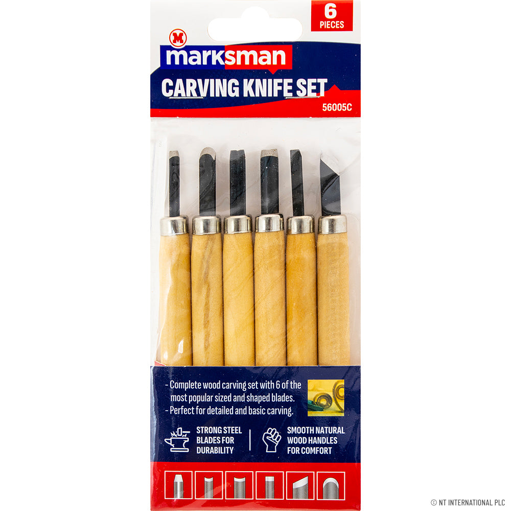 6pc Wood Carving Knife Set