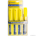 4pc Bevel Edge Chisel Set - Yellow Handle