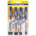 4pc Wood Chisel Set - Black Handle