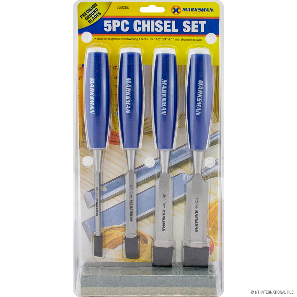 Peak Kit 5pc Chisel Set with Sharpening Stone - Peak Kit