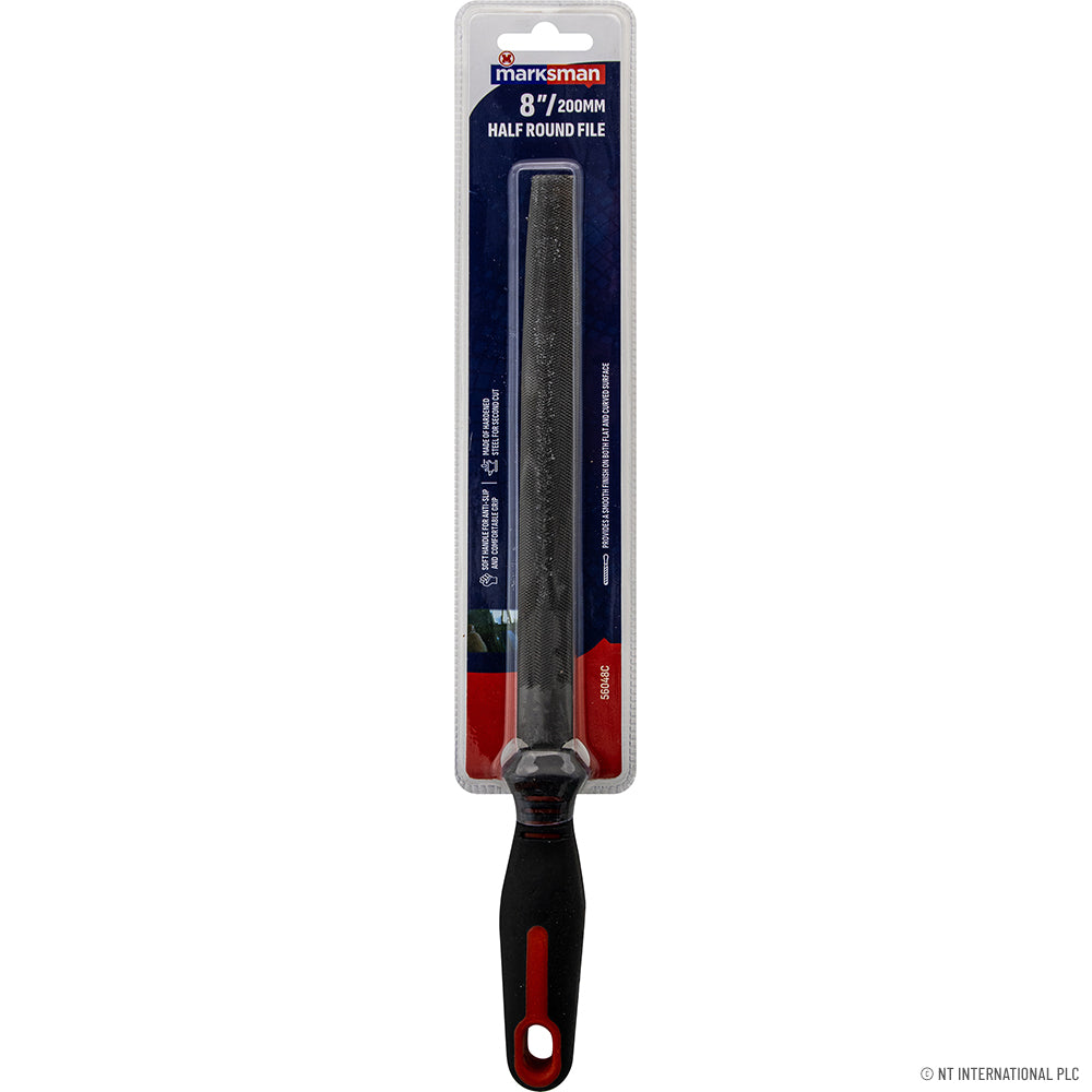 8" / 20cm Half Round File - Blister