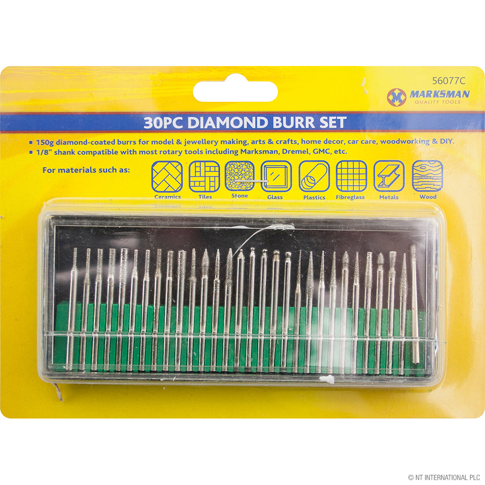 10pc Diamond Burr Set