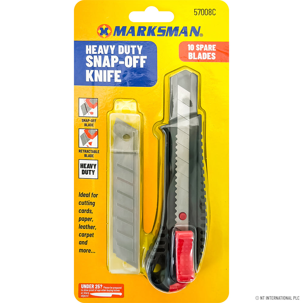 Snap Off Knife Cutter with 10 Spare Blades