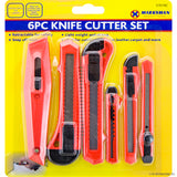 Peak Kit 6pc Knife / Cutter Set - Red - Peak Kit