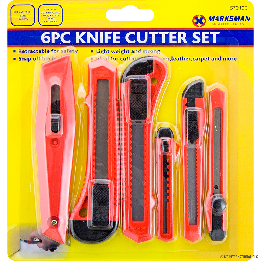 Peak Kit 6pc Knife / Cutter Set - Red - Peak Kit