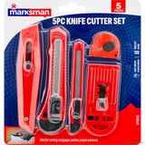 6pc Knife / Cutter Set - Red